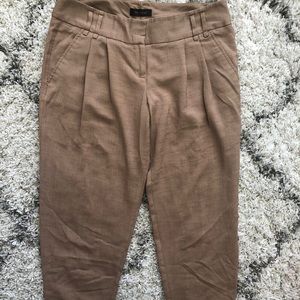 Women’s ankle trouser peg leg pants.